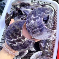 Penjualan Panas Batu Lapis Lazuli Alami Bentuk Hati, Batu Palm Tourmaline Hitam, Batu Palm Irisan Kuarsa, Tongkat Bulan Amethyst Impian, Hadiah