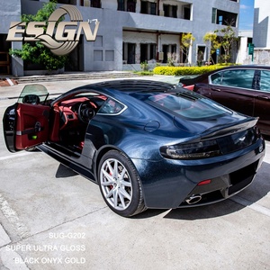 Super Ultra Gloss Black Onyk Gold UV Proof Self Healing Anti-Scratch Color Changing PPF Pattern Car Wraps Vinilo de alta calidad - Product Image 3