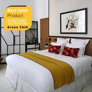 Ensemble de meubles de chambre d'hôtel en panneaux de bois, solution design haut de gamme pour hôtels et resorts de luxe - Product Image 1