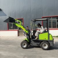 Kleiner Elektro-Radlader Mini-Frontlader mit Schaufel Kompakt & Flexibel für Landwirtschaft Baustelle Hofarbeit