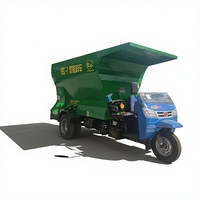 Épandeur d'aliments TMR 9SL-7S 7CBM Changfa 35HP à entraînement hydraulique par camion, double vis sans fin, longue durée de vie, garantie 1,5 an, roulement moteur