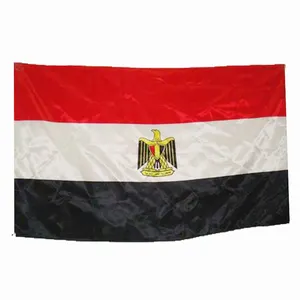 Promotional 3*5ft printed custom 100% polyester Egypt national flag