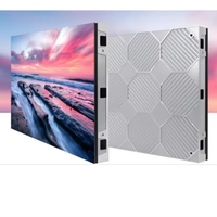 Écran LED couleur pour intérieur et extérieur, verre transparent, écran souple pour publicité en vitrine