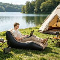 Fauteuil inclinable gonflable d'extérieur, canapé-lit pliable pour la maison et la plage, imperméable, léger, moderne, simple, élégant et portable