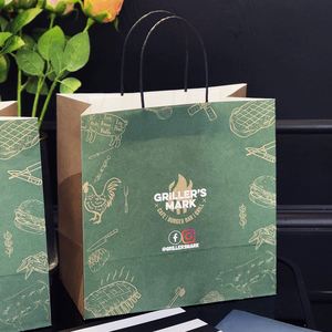 Custom Eco Friendly Biodegradable Brown Paper Bags for Fast Food Takeaway Restaurant Takeaway Packaging, and Takeaway Purposes - Product Image 2