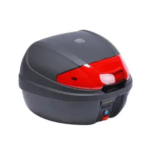 Motocicleta Trunk Case Liner Bagagem Caixa Inner Container Cauda Case Trunk Forro saco Motocicleta Trunk Tail Box com LED e bloqueio