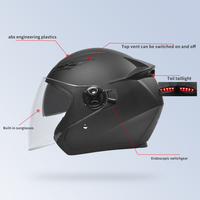 Casque ouvert neuf en gros d'usine, ABS, double visière, taille réglable, homologué DOT, fermeture à dégagement rapide, toutes saisons, moto