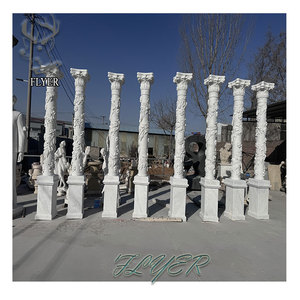 Trong Nhà Và Ngoài Trời Trang Trí Bằng Đá Cẩm Thạch Maiden Điêu Khắc Trụ Cột Hy Lạp Lady Khắc Điêu Khắc Bằng Đá Cẩm Thạch La Mã Cột Cho Bán - Product Image 6