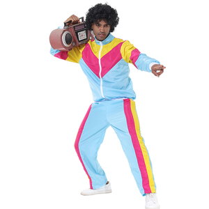 Halloween rétro Hip Hop danse Performance Costumes 1970's <span class=keywords><strong>Carnaval</strong></span> <span class=keywords><strong>Disco</strong></span> Cosplay Vêtements - Product Image 1