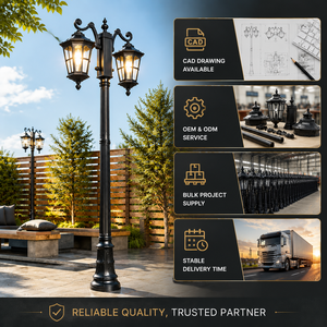 <span class=keywords><strong>Lampadaire</strong></span> de jardin en aluminium LED étanche IP65 pour projets de parcs et communautés résidentielles - Commande en gros - Product Image 3