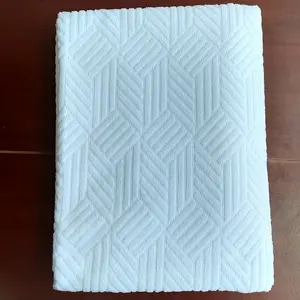 Embossed Ihram Hajj Set Wholesale Muslim 100% Polyester Adult Woven Outdoor Spring Rectangle Towel Solid Color Eid Holidays