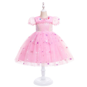 2022 primavera otoño decoración vestido <span class=keywords><strong>Elsa</strong></span> disfraz tutú niños fiesta faldas niñas vestidos - Product Image 6