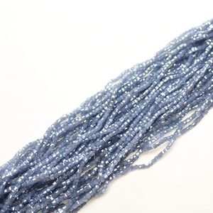 Nouveauté 2026 : Perles de cristal faites à la main <span class=keywords><strong>en</strong></span> gros, perles carrées <span class=keywords><strong>en</strong></span> <span class=keywords><strong>verre</strong></span> de 2 mm <span class=keywords><strong>pour</strong></span> rideaux, bijoux, lustres - Product Image 1
