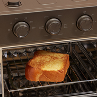 Four à air chaud et grille-pain 6-en-1 avec fonction vapeur, préchauffage rapide, four multifonctionnel domestique de 12 litres pour comptoir