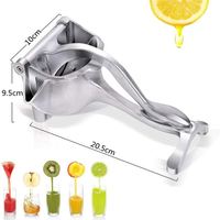 Presse-jus manuel en alliage d'aluminium Presse-agrumes à pression manuelle Grenade Orange Citron Outil de cuisine pour jus de canne à sucre
