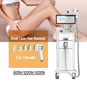 Harga mesin penghilang rambut laser profesional, peralatan kecantikan laser profesional 1200w 755nm 808nm 940nm 1064nm diode laser penghilang rambut tanpa rasa sakit es