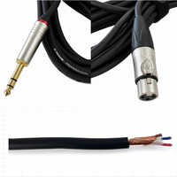 Câble de microphone XLR mâle-femelle OEM RH-X068 avec blindage spiralé, gaine en PVC, conducteur en cuivre sans oxygène