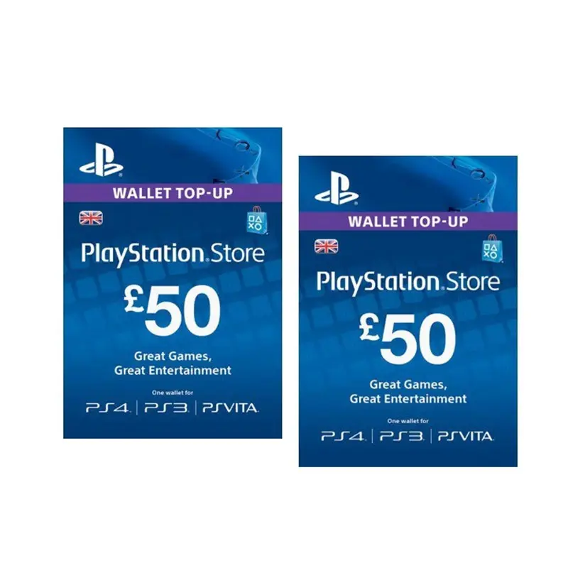 50 Pounds PSN Play Station Store Gift Card Code UK Account