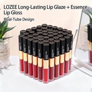 Brillo Labial de Doble Extremo Resistente al Agua LOZEE, Resistente al Sudor y al Agua, Sin Manchas, Incluso en Ambientes Húmedos, Uso en Exteriores y Deportes - Product Image 2