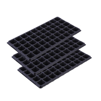 Plateaux de Culture pour Germination de Semences de Fleurs et Légumes, Plateaux de Pépinière de Jardin DDA329 Durables, 21/32/50/72/105/128 Cellules, Noir