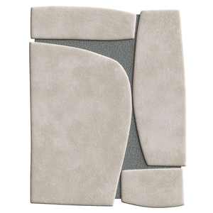 Alfombra de Lana Moderna de Diseño Abstracto, Hecha a Mano, de Lujo, Personalizada, de Pelo Alto, Color Beige Marfil, Antideslizante, Apta para Mascotas, Ovalada - Product Image 6