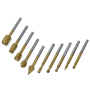 <span class=keywords><strong>Set</strong></span> Mata Bor Router HSS <span class=keywords><strong>1</strong></span>/<span class=keywords><strong>8</strong></span>, Mata Bor Karbida Rotary Burrs untuk Dremel, Alat Ukir Kayu, Batu, Logam, dan Akar - Product Image 1
