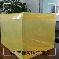 Kustomisasi Pabrik Asli Kantong Kemasan VCI Tahan Lama dengan Ritsleting dan Gusset Bawah Bahan HDPE Anti Karat Korosi Uap Sablon Sutra