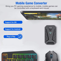 Pack Combo Convertisseur de Jeu Mobile X Mix Master 7-en-1 avec Clavier et Souris RGB pour Android, Adaptateur de Jeu à Charge Rapide