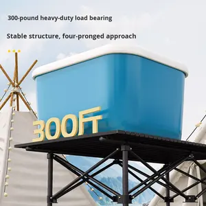 Ensemble <span class=keywords><strong>table</strong></span> et chaises de camping en bambou - Équipement de pique-nique pliable et portable pour l'extérieur, fabriqué en Chine, avec emballage postal inclus - Product Image 4