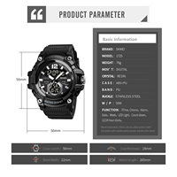 Jam Tangan Digital SKMEI 1725 Merek Cina - Tahan Air 5 ATM, Gaya Sport Fashion Unisex