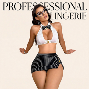 Hoge kwaliteit cosplay lingerie sexy vrouwen secretaresse uniform dames sexy intieme lingerie - Product Image 4