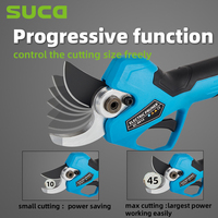 Sécateur électrique SUCA SC-8612-2 45 mm avec lame SK5, disponible avec un cordon d'extension en option, pour l'entretien des jardins