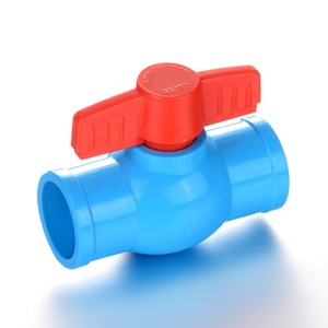 Plastik küresel vana mavi soket çin tedarikçisi <span class=keywords><strong>1.5</strong></span> inç tay standart plastik Pvc küresel vana - Product Image 1