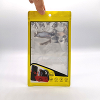 Digital Print 3 sisi segel ritsleting bening transparan plastik USB kabel Ziplock casing telepon tas kemasan