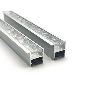 YG-G002 Profilé en aluminium linéaire LED en forme de U, <span class=keywords><strong>nouvelle</strong></span> extrusion de canal, diffuseur de lumière ondulée en PC, pour <span class=keywords><strong>la</strong></span> décoration d'éclairage en bande - Product Image 2