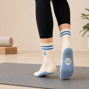 <span class=keywords><strong>Chaussettes</strong></span> de yoga antidérapantes respirantes en coton de <span class=keywords><strong>bonne</strong></span> qualité, <span class=keywords><strong>chaussettes</strong></span> de yoga et de pilates pour femmes, logo personnalisé, <span class=keywords><strong>chaussettes</strong></span> de yoga fitness - Product Image 4