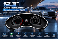 Kluster Digital untuk Audi A6 A7 C7 2012-2018 4G8 Full HD LCD Dashboard Speedometer Box Profesional 12.3 Inch Instrument Cluster