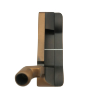 Clubs de golf putter 3 lofts en acier inoxydable usiné CNC de précision, personnalisés OEM, pour droitiers, avec tête de putter, vente en gros
