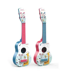 Kunststoff Cartoon Ukulele Baby Spielzeug Nettes Musik instrument Vier Saiten Gitarre Kinder Spielzeug Ukulele