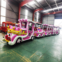 Train de loisirs sans rail électrique pour attractions touristiques et parcs d'attractions