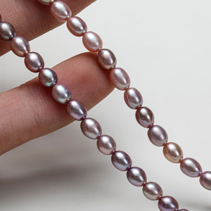 Épingles à cheveux et colliers en perles de riz d'eau douce naturelles faites à la main - Perles d'eau douce blanches - Accessoires de bricolage pour vêtements, décoration de la maison, bijoux - Product Image 3