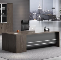 Mobilier de bureau personnalisé luxueux Tables de patron Bureau d'affaires Table de direction pour PDG