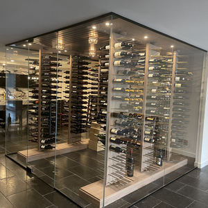 Gabinetes de vino modulares de acero inoxidable de estilo europeo Villa para <span class=keywords><strong>la</strong></span> <span class=keywords><strong>bodega</strong></span> del hogar Gabinete de vino de lujo duradero y resistente - Product Image 1
