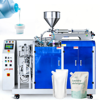 Machine de remplissage et d'emballage automatique de sachets doypack pour détergent lessive liquide 1L 2L avec bec verseur