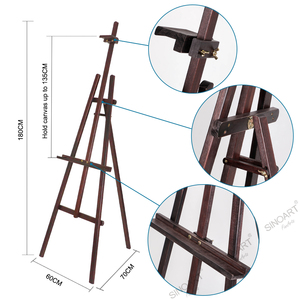 Giá Vẽ Màu Nâu Cổ Chuyên Nghiệp Sinoart, Giá Vẽ Nghệ Thuật Bằng Gỗ Để Vẽ, Hoàn Thiện Màu Nâu - Product Image 3
