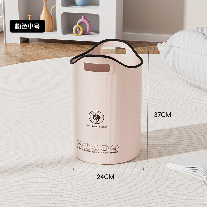 สีชมพูน่ารัก ขนาดเล็ก 24*37ซม. (ไม่มีท่อระบายน้ำ)