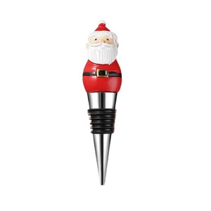 Santa Claus <b>Wine</b> <b>Stopper</b> Plastic Christmas Bottle Decor Red <b>Wine</b> Accessory - Product Image 5