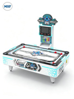 Table de hockey sur air pour 4 joueurs, machine de jeu d'arcade commerciale à monnayeur