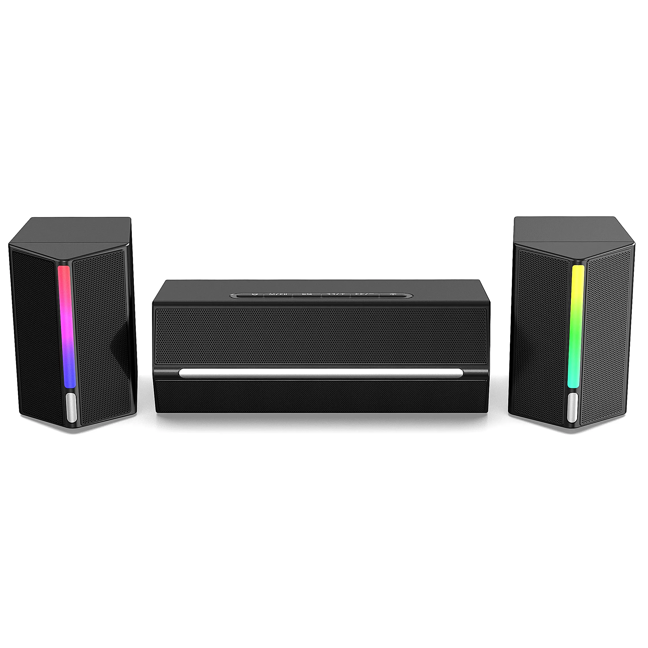 Fifine A22 Heimkino-Gaming-Sound bar Drahtlose Sound bar 2.1 Sound bar Drahtloser Lautsprecher Desktop-Gaming-Lautsprecher RGB-Lautsprecher