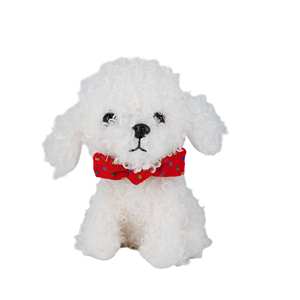 23cm Super Kawaii Adorable peluche oso de peluche perro oso de peluche lindo con campanas cachorro decorativo arco Collar accesorios Collar para mascotas - Product Image 4